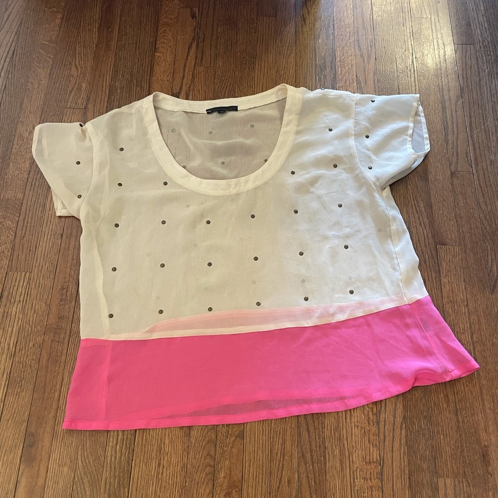 BLOCK PINK SILK STOP * gently worn*